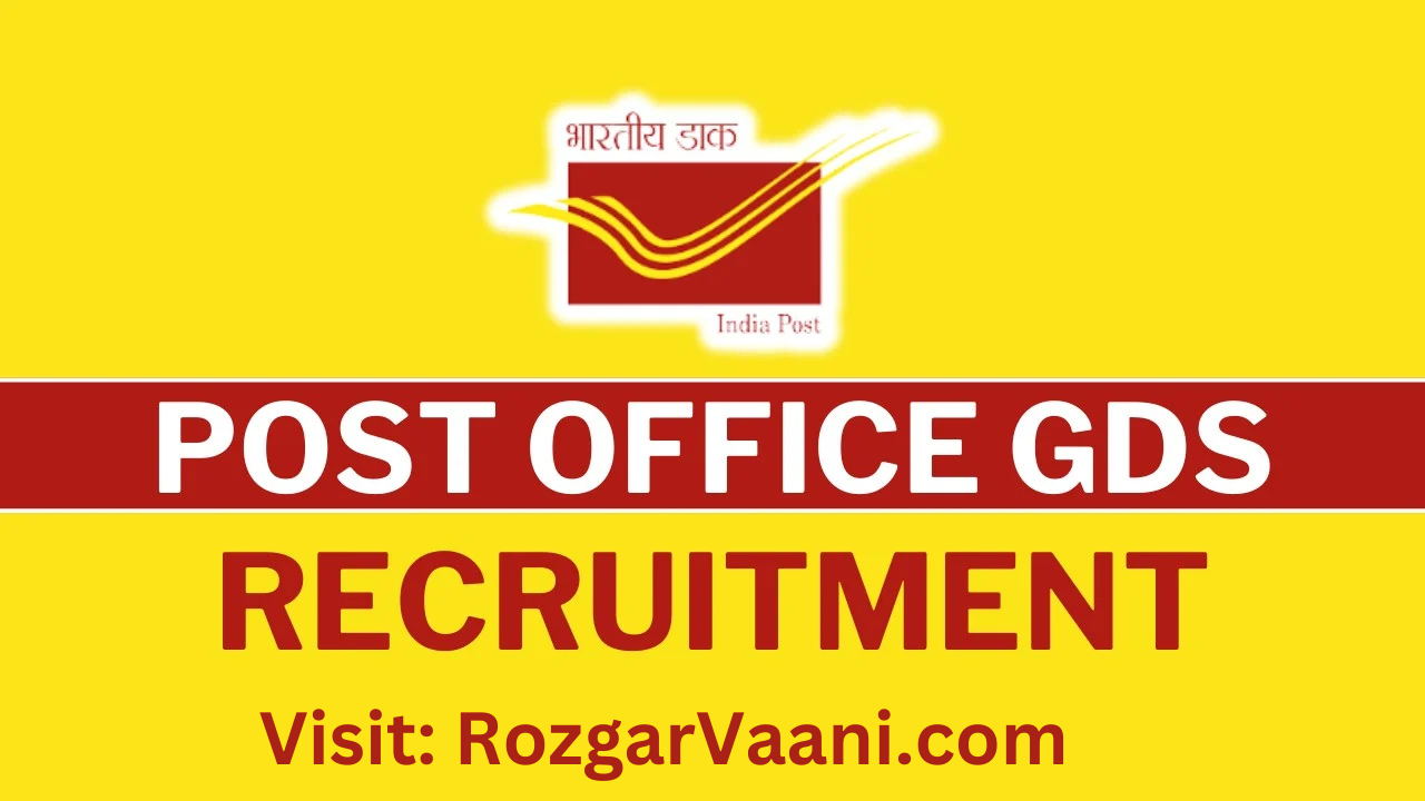 Post Office GDS Recruitment 2025 Notification Released, Online Application Link Active