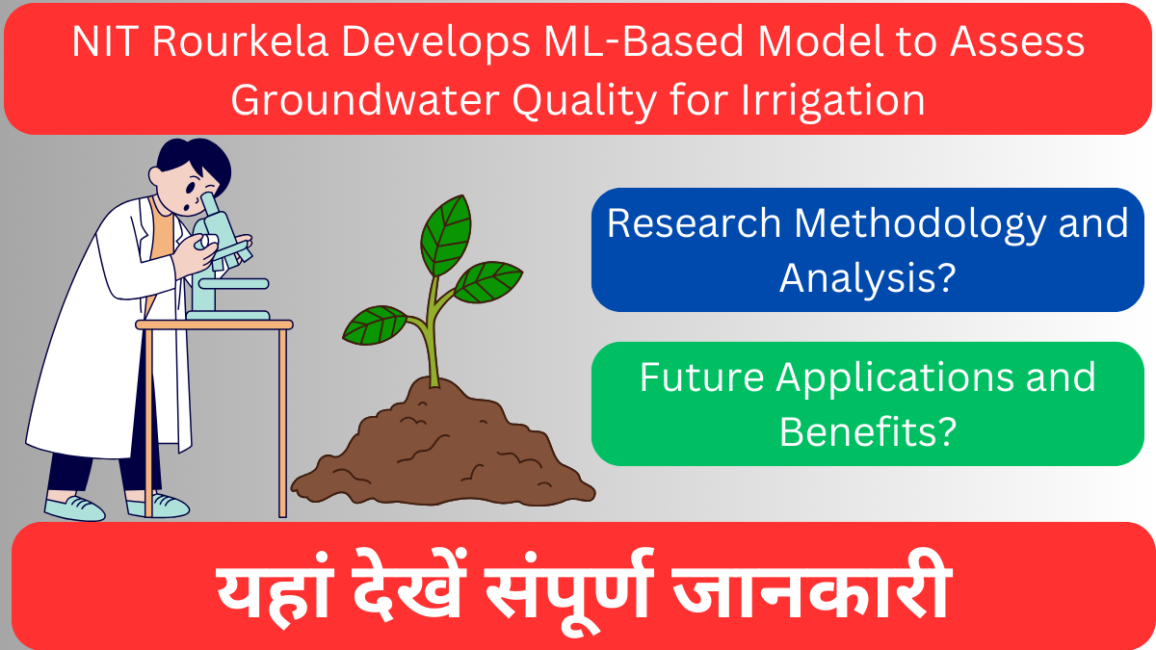 NIT Rourkela Develops ML-Based Model to Assess Groundwater Quality for Irrigation
