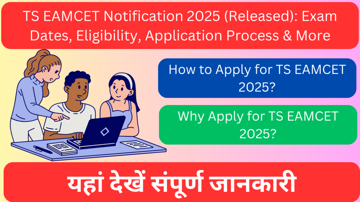 TS EAMCET Notification 2025 (Released): Exam Dates, Eligibility, Application Process & More