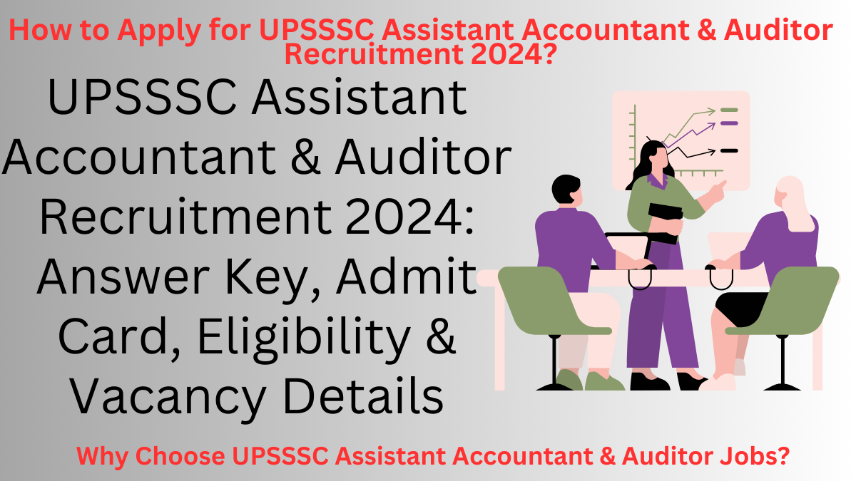 UPSSSC Assistant Accountant & Auditor Recruitment 2024: Answer Key, Admit Card, Eligibility & Vacancy Details