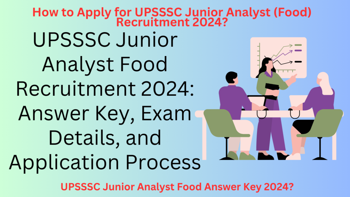 UPSSSC Junior Analyst Food Recruitment 2024: Answer Key, Exam Details, and Application Process