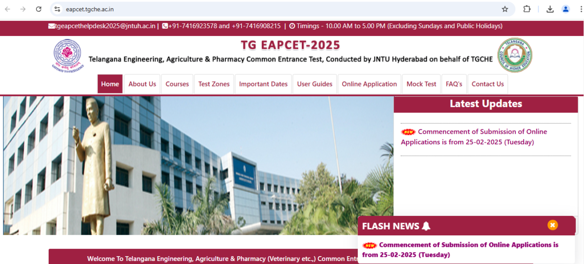 TS EAMCET 2025: Registration, Exam Dates, and Test Centers Announced